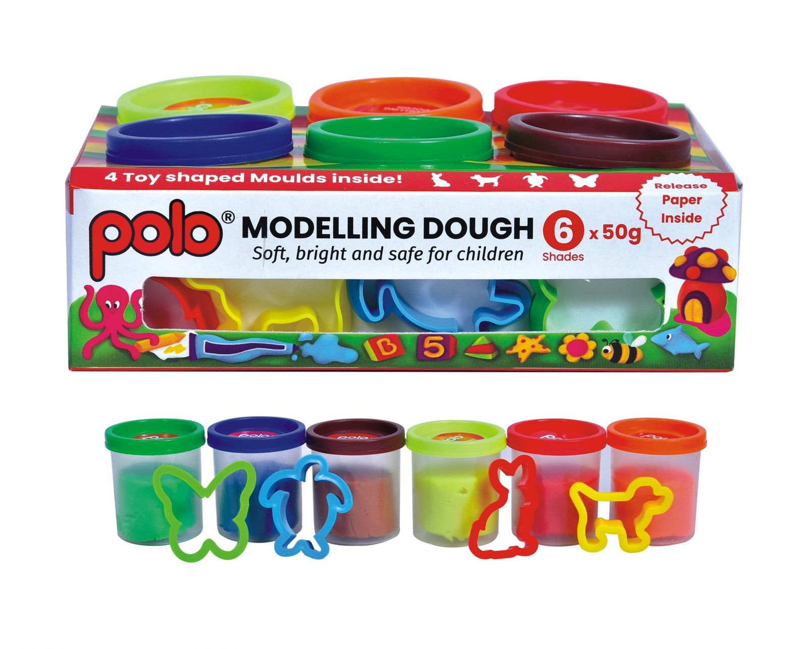 Modelling Dough 6 Shades